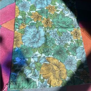 Single vintage Floral Curtain